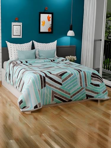 Image of Signature Aadhira Luxuriously Super Soft Double Ply Faux Mink Blanket - Heavyweight 4.5kg for Ultimate Winter Warmth 220x240CM 4.5Kg (Contemporary Maze)