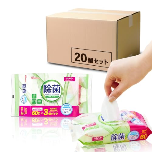アイリスオーヤマ 除菌ができるウェットティッシュ ノンアルコール 3,600枚(60枚×60個) WTS-60N3P