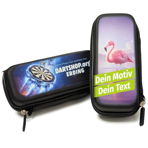 DARTS Sport Edition Personalisierte Dart Tasche mit Bild, Namen, Text – Dart Case Bedrucken mit...