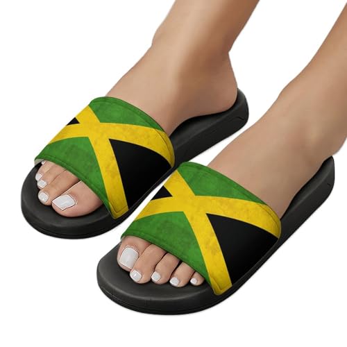 Jamaica Flag Jamaican Slippers Man Woman Slides Shoes Sandals Non Slip Flip Flops for Outdoor Beach Home Indoor4