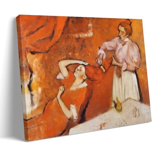 Affiche Edgar Degas Combing The Hair toile impression d'art vintage pour salon