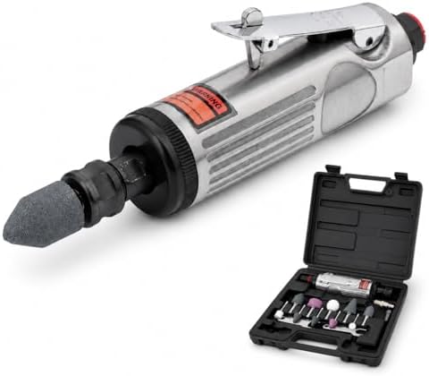 ORAZIO Air Straight Grinder Kits 16 Pieces, Mini Pneumatic Straig...