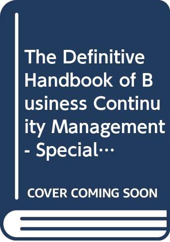 The Definitive Handbook of Business Continuity ... 047170394X Book Cover