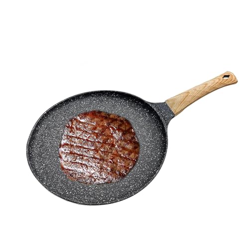 Inducción Hob Crepe Pan | Crepe Pan Inducción Compatible | Inducción Stove Top Frying Pan, Egg Burger Steak Pan Induction, Inducción Compatible con Nonstick Crepe Pan, Non Stick Frying Pan for Eggs