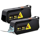 Electric Mouse Trap Zapper Electronic Mice Killer Humane Mouse Traps Indoor for Home with High Voltage Small Mouse Catcher for Kitchen Garage Lumber Room Battery or Plug in Reusable