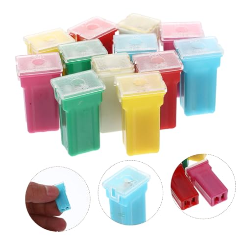 Kit de fusibles automotrices Cabilock, 12 piezas, con estuche organizador, compatible con autos, camiones, vehículos todo terreno y embarcaciones miniatura 3