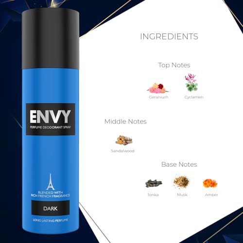Image of ENVY Dark Deodorant - 140ML & Dark Perfume - 50ML (Combo Pack of 2)