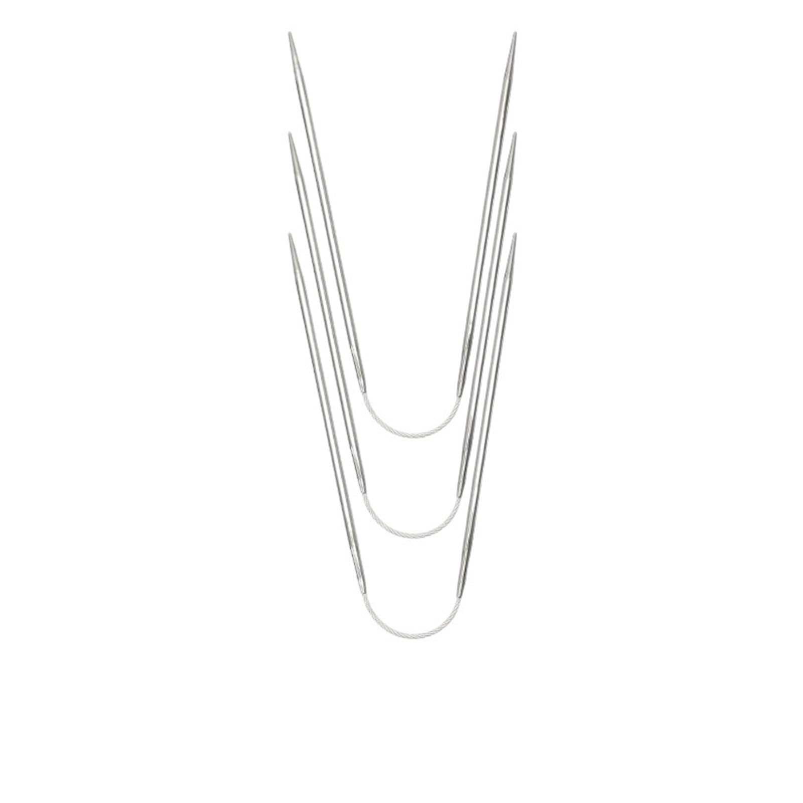 Knitting Needles 3pcs/Set Circular Knit Needles Knitting Metal Cable Set Sweaters Hats Sleeves Socks Accessories(3.0mm)