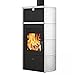 Produktbild Edilkamin E803890 Flamma CS Wasserführender Kaminofen Weiß/A+