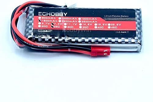 Miniatura 6 de 7.4V 2S 1500mAh 25C LiPO batería JST enchufe para RC modelo avión FPV Drone