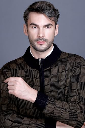 Image of GODFREY Full Sleeve Zipper Sweater for Man Winter Wear -Mens Woolen Sweaters Turtle Neck