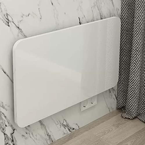 Wall Mounted Folding Workbench & Collapsible Leaf Table SpaceSaving Floating Workstation Shelf with Metal Brackets Ideal for PTFCll Areas 100x30cm