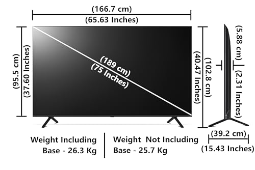 Image of LG 189 cm (75 Inches) QNED MiniLED 92 Series 4K UHD Smart QNED TV 75QNED92ALA