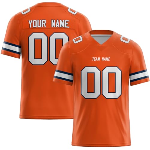 Custom Football Jersey Personalized Rugby Uniforms Printed/Stitched Number Team Name Logo for Kids Men Women