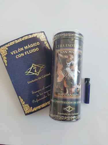 Velón Potenciado con Fluido San Miguel Arcángel - Ritual de prote...