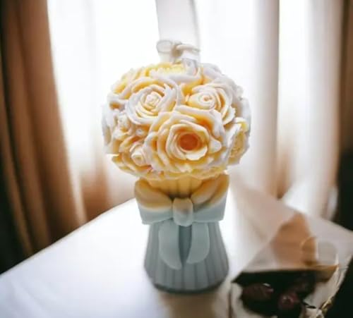 Vela de ramo de flores de lujo para decoración de salones