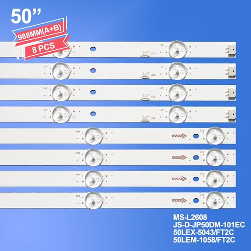Kit de tiras de LED para televisión 50lem-1058/ft2c repuesto de panel 50 pulgadas 4