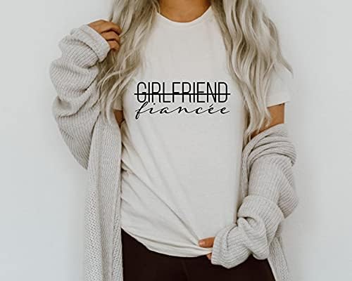 Girlfriend Fiancee Shirt Women Cute Engagement T-Shirt from Miss to Mrs Gift for Bride Honeymoon Vacation Announcement Top - Image 7