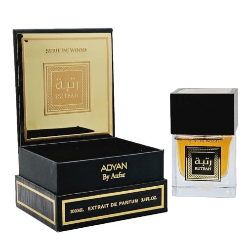 Adyan Rutbah Serie de Wood - EDP 100Ml (3.4Oz) - Unisex Fragrance with Cognac and Cinnamon - Best Version of Khamrah and Angels Share