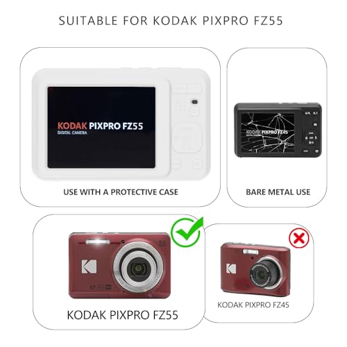 Funda de silicona para cámara KODAK PIXPRO FZ55 blanca miniatura 2