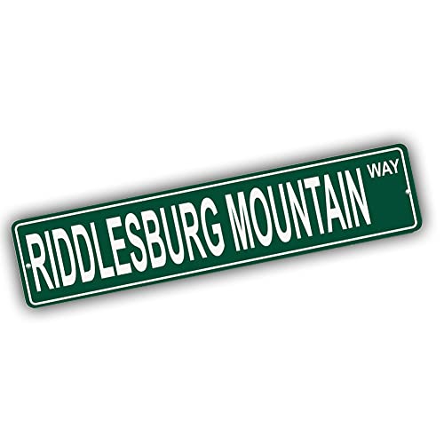 Brotherhood Aluminum Street Sign for Riddlesburg Mountain - Pennsylvania