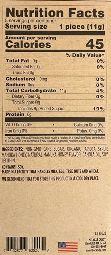 Melville Candy Honey Spoons [For Tea Lovers] Gluten-Free 5 Count (Manuka) image 5