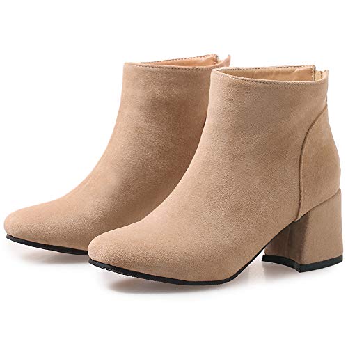 Dieenia Donna Comodo Ufficio Stivaletti Square Toe...