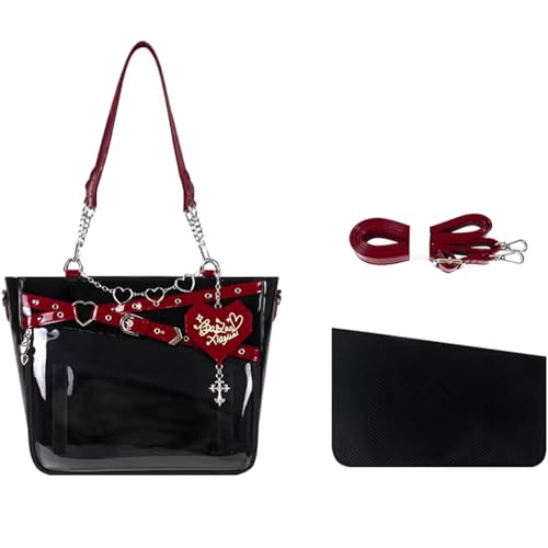 Cute Ita Bag for Pin Display, Japanese Kawaii Anime with Insert Shoulder Bags for Y2k Messenger with Straps