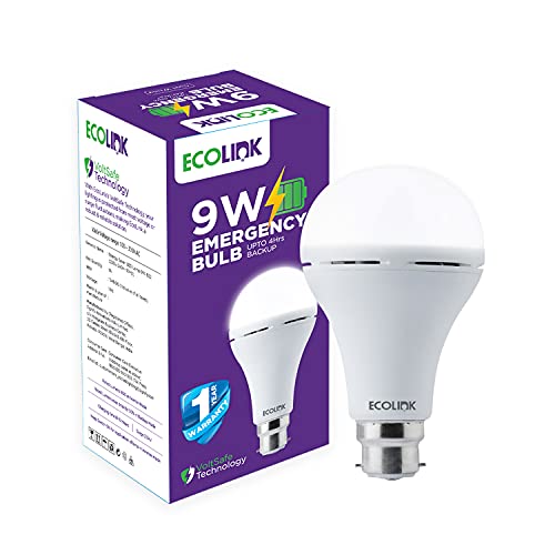 Image of EcoLink 9W B22 LED Cool Day Light Bulb (929002237554 1, White)