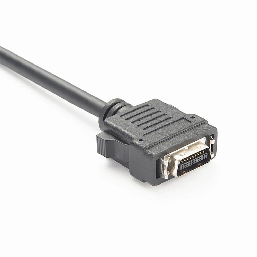 Elecbee Connettore SCSI MDR tipo 20 pin diritto a scatto da maschio a maschio con cavo 0,5 m