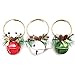 JUSTDOLIFE Cloches d'arbre De Noël Suspendus 3 Pièces Nouveauté Décorative Rustique Drôle De Fer Mode Suspendu Cloche Décor Ornements d'arbre De Noël Fer Moderne