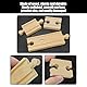 COACOM 12Pcs Beech Gleiszug, Kreativer Holzbahnenanschluss, Kinderspielzeugversammlungsstrecke, Lustige Zugzubehör.