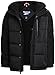 Reebok Boys Puffer Jacket - Heavyweight Quilted Wind & Water Resistant Boys Winter Coat - Fleece Insulated Kids Winter Jacket, Size 10-12, Jet Black