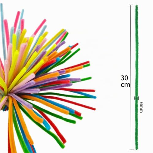 Miniatura 4 de Apkol 200 Pcs Limpiapipas Manualidades,Pipe Cleaners Limpiapipas De Colores Para Manualidades,Colores Brillantes Incluidos,Limpiapipas Colores Para Proyectos Diy,Decoraciones