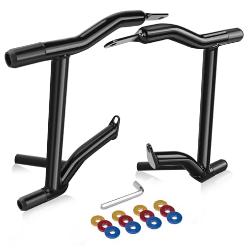 Eumti Saddlebag Guards Rear Saddlebag Support Bracket Kit Tip Over Protection Crash Bar Fit for Harley Touring Street Glide Road Glide Road King Electra Glide CVO Ultra Limited 2009-2025