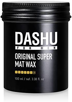 DASHU Premium Original Super Mat Wax 3.5oz – Strong Hold Without Shine, Easy to Wash, Styling Wax