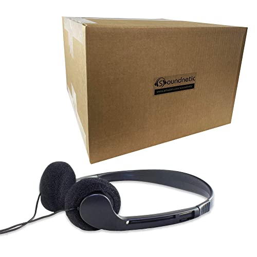 Soundnetic SN09 Bulk Headphones 500 Pack – Disposable...