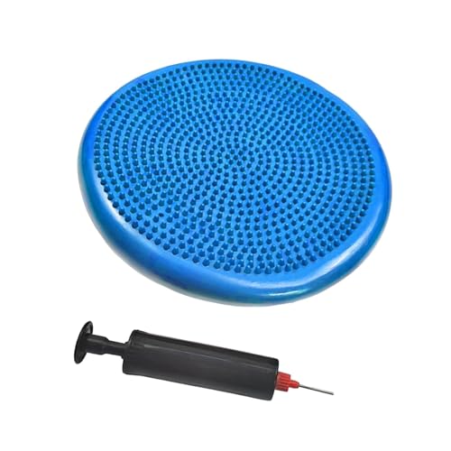 Balance Mat Flat Pad Wobble Cushion Stability Yoga Mat for Yoga Gymnastics Adults Sports, Blue