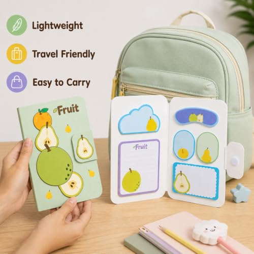 Image of Kawaii Sticky Notes Memo Pad, Cute Self Adhesive Notes for School, Office, Study, Planner & Journaling-Pack of 1, Green