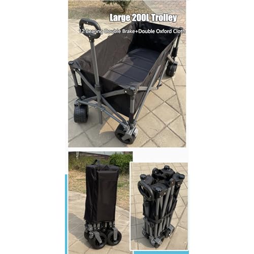 Outdoor Utili Cart con tavolo e baldacchino – Versatile n per campeggio, spiaggia, barbecue, shopping, tailgating – Heavy-Du, pieghevole, design per tutti i terreni