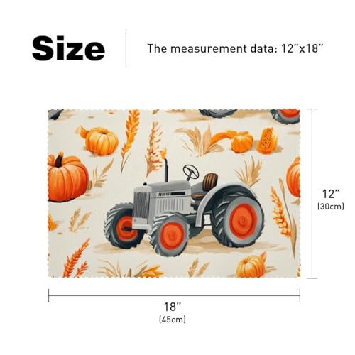Sets de table motifs tracteurs impression haute définition x6 - 6