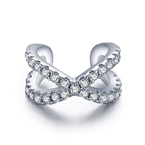 Boucles d'oreilles clip argent 925 femme avec zircon arc-en-ciel Lamgul