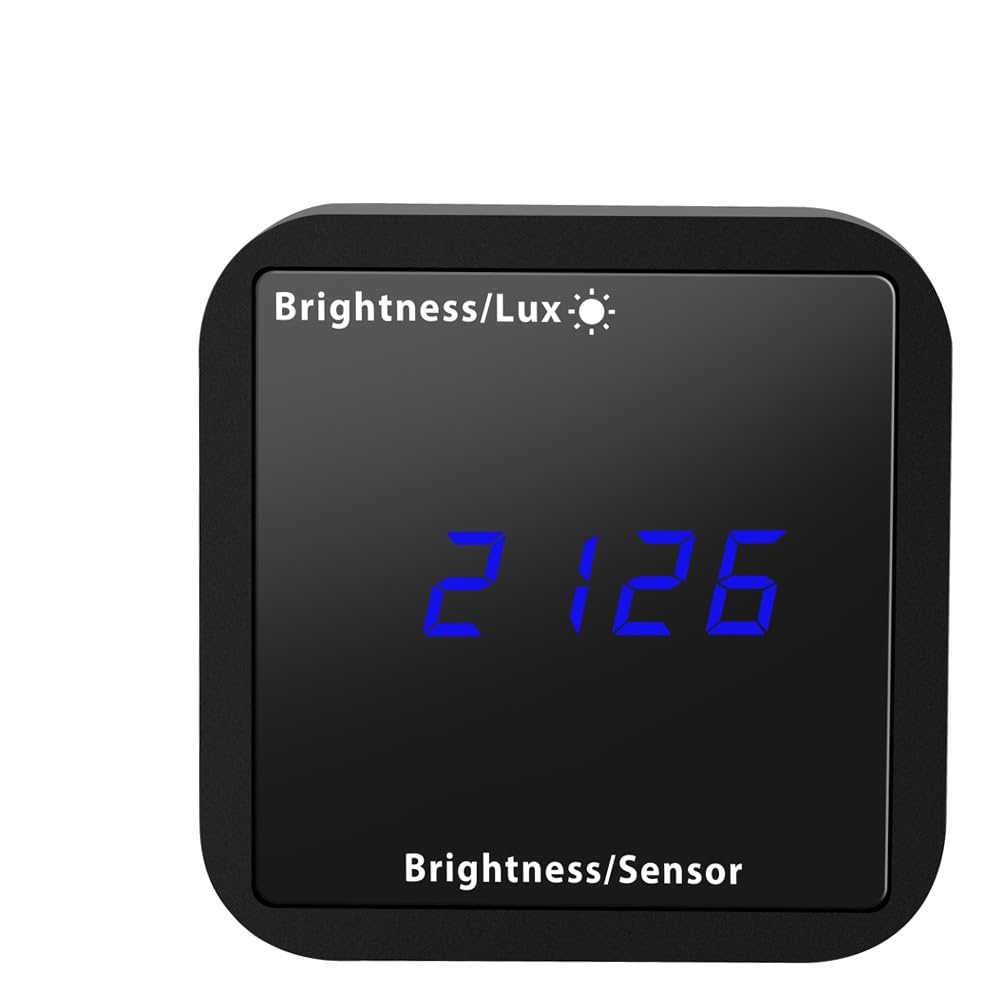 Irfora Tuya ZigBee Intelligent Light Detector Temperatur- und Feuchtigkeitssensor mit LED-Display-Unterstützung APP Control Home Linkage Kompatibel mit Home