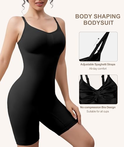 Image of Women's Strapless Shapewear Bodysuit for Women Tummy Control Shapewear, Seamless Body Shaper with Removable Straps
