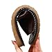 Kiemorgy Sandals Women Men, Genuine Leather Slippers, Brown House Slippers for Women Indoor Outdoor Size 12, Unisex Soft Flat Sandals PT02-brown4344