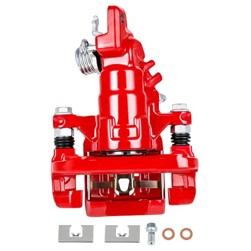 Image of SCITOO Rear Left Brake Caliper With Bracket 19-B2069 Red Compatible For Acura TSX 2004-2008 For Honda For Accord 1998-2007