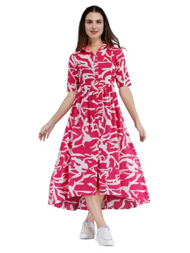 Image of Dhruvi Women's Rayon Anarkali Maternity Dress & Feeding Kurti with Zippers