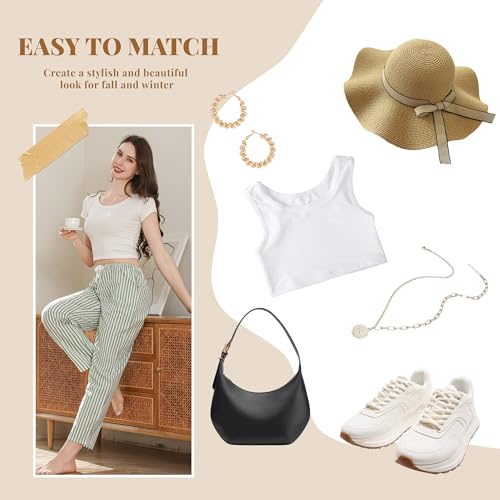 U2SKIIN Womens Striped 100% Cotton Pajama Pants, Soft Lounge Pj Bottoms with Pockets Lightweight4