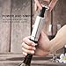 EZBASICS Wine Stoppers Wine Saver Pump with Wine Bottle Stoppers, 1 Pack Stainless Steel Pump+ 4 Wine Bottle Stoppers