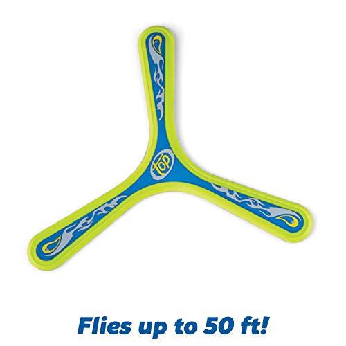 Kidoozie Super Boomerang, Unique 3 Bladed Boomerang, Flies Up to 60 feet, Portable, for Children 5 and up, Multicolor